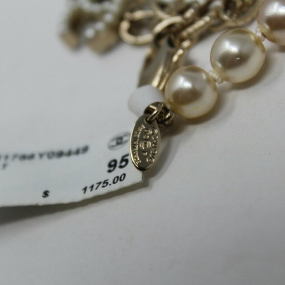 12P Logo Faux Pearl Chain Belt/Necklace - Picture 4 of 8